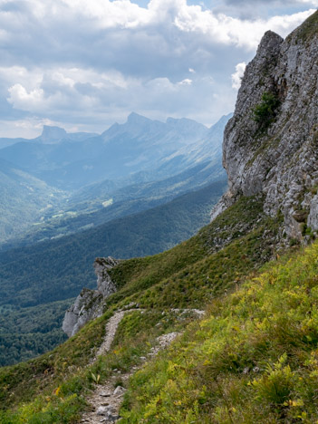 Sur le chemin du Pas de la Balme