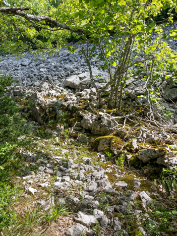 Remblai du chemin du Passage de Treillaras