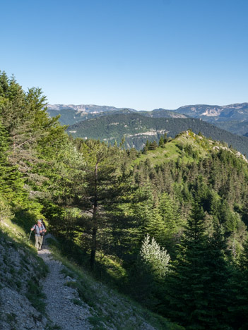 Sur le sentier des Têtes